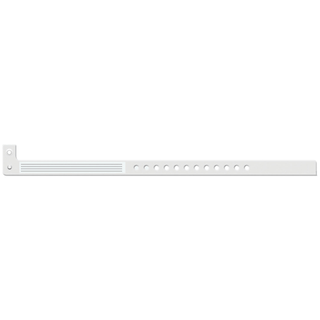 MEDICAL ID SOLUTIONS INSERT VINYL WRISTBANDS - Wristband, L-Shape, Insert Vinyl, White, 500/bx | Quantity - 1x BX