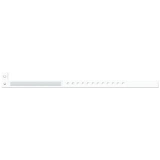 MEDICAL ID SOLUTIONS INSERT VINYL WRISTBANDS - Wristband, L-Shape, Insert Vinyl, White, 500/bx | Quantity - 1x BX