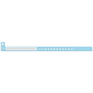 MEDICAL ID SOLUTIONS INSERT VINYL WRISTBANDS - Wristband, L-Shape, Insert Vinyl, White, 500/bx | Quantity - 1x BX