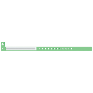 MEDICAL ID SOLUTIONS INSERT VINYL WRISTBANDS - Wristband, L-Shape, Insert Vinyl, White, 500/bx | Quantity - 1x BX