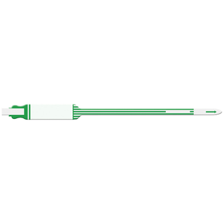 MEDICAL ID SOLUTIONS 10" TRI-LAMINATE WRISTBAND - IMPRINTER - Wristband, Adult/ Pediatric, Imprinter Tri-Laminate, Self Adhesion, Green, 250/bx | Quantity - 1x BX