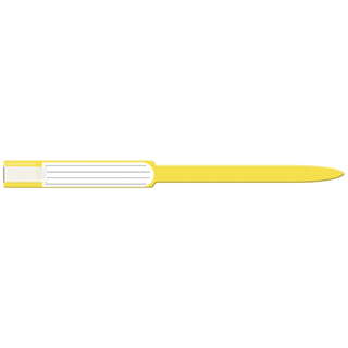 MEDICAL ID SOLUTIONS 12" SELF ADHESION INSERT WRISTBANDS - SOFT VINYL - Wristband, Adult, Insert, Self Adhesion, Soft Vinyl, Yellow, 250/bx | Quantity - 1x BX