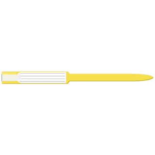 MEDICAL ID SOLUTIONS 12" SELF ADHESION INSERT WRISTBANDS - SOFT VINYL - Wristband, Adult, Insert, Self Adhesion, Soft Vinyl, Yellow, 250/bx | Quantity - 1x BX