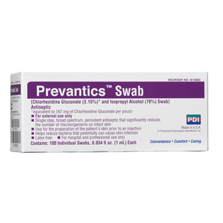 PDI PREVANTICS - Maxi Swabstick, 3.25" x 8", 30/bx, 10 bx/cs (25 cs/plt)  | Quantity - 1x CS