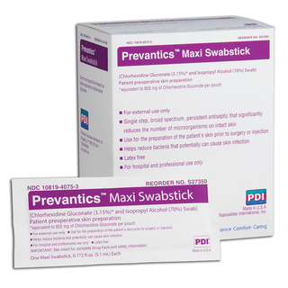 PDI PREVANTICS - Maxi Swabstick, 3.25" x 8", 30/bx, 10 bx/cs (25 cs/plt)  | Quantity - 1x CS