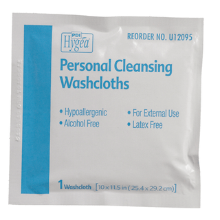 PDI HYGEA FLUSHABLE PERSONAL CLEANSING CLOTHS - Multi-Purpose Washcloths, Individually Packed, 400/cs (24 cs/plt)  | Quantity - 1x CS