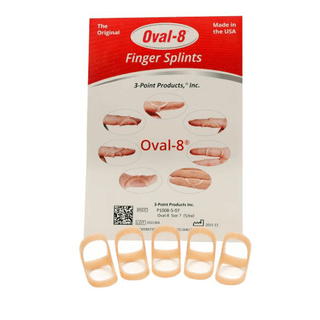3 POINT PRODUCTS OVAL-8 FINGER SPLINTS - Oval-8 Finger Splint, Graduated Set of 3/Retail Pack - Sizes 4, 5, 6 (090734) (Not to be sold on any third party online store or site, such as Amazon, Walmart, etc) | Quantity - 1x PK