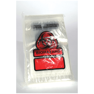ASP GLOBAL BIOHAZARD RECLOSEABLE BAG - Biohazard Bag, 6" x 9", Closure Flap, 3" x 5" Absorbent Insert Pad, 500/cs (DROP SHIP ONLY) | Quantity - 1x CS