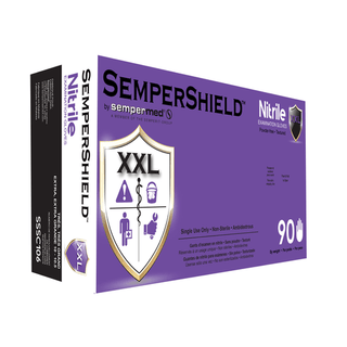 HARPS USA SEMPERSHIELD NITRILE EXAM GLOVE - Glove, Exam, Nitrile, Small, Blue, 100/bx, 10 bx/cs | Quantity - 1x CS