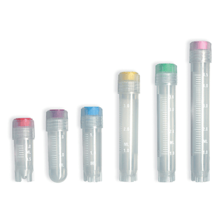 SIMPORT CRYOVIAL VIALS - Vial, Silicone Washer Seal, External Thread, 2mL Volume, Round Bottom, 100/bg, 10 bg/cs | Quantity - 1x CS