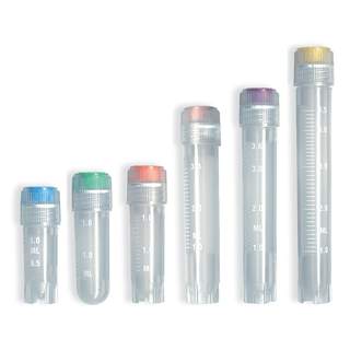 SIMPORT CRYOVIAL VIALS - Vial, Silicone Washer Seal, External Thread, 2mL Volume, Round Bottom, 100/bg, 10 bg/cs | Quantity - 1x CS