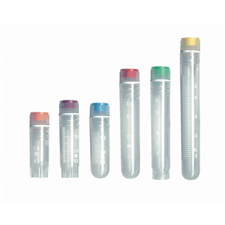 SIMPORT CRYOVIAL VIALS - Vial, Silicone Washer Seal, External Thread, 2mL Volume, Round Bottom, 100/bg, 10 bg/cs | Quantity - 1x CS