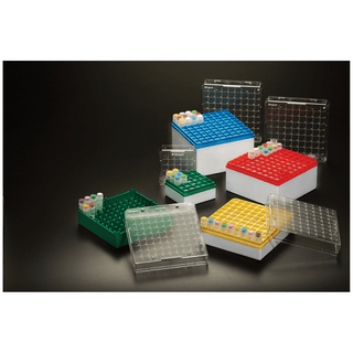 SIMPORT CRYOSTORE STORAGE BOXES - Storage Box, 1.2 & 2mL, 25 Places, Green, 8/pk, 6 pk/cs | Quantity - 1x CS
