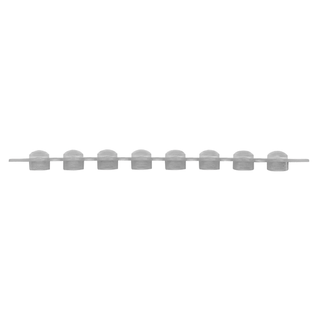 SIMPORT AMPLITUBE PCR REACTION STRIPS CAPS - Flat Cap Strips, Blue, 8/strip, 125 strip/cs | Quantity - 1x CS