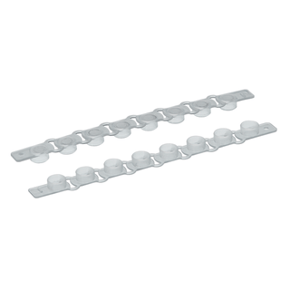 SIMPORT AMPLITUBE PCR REACTION STRIPS CAPS - Flat Cap Strips, Blue, 8/strip, 125 strip/cs | Quantity - 1x CS