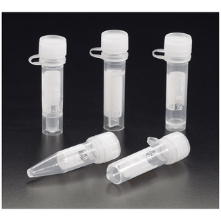 SIMPORT MICREWTUBE TUBES WITH LIP SEAL SCREW CAP & ATTACHMENT LOOP - 0.5mL Tube, Self-Standing, Non-Printed, Sterile, 50/pk, 10 pk/cs (Limited Quantities Available when Ordering) | Quantity - 1x CS