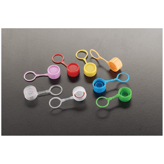 SIMPORT COLORED CLOSURES - Caps, O-Ring & Loop, Yellow, 1000/cs | Quantity - 1x CS