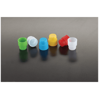 SIMPORT CENTRIFUGE TUBE PLUG CAP - Tube Plug Cap, 17mm, Polyethylene, Yellow, 1000/bg, 4 bg/cs | Quantity - 1x CS