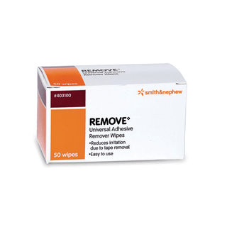 SMITH & NEPHEW REMOVE ADHESIVE REMOVER - Adhesive Remover Wipes, 50/pkg, 20 pkg/cs  (HAZMAT Fees Apply, cannot ship via Air or to AK, GU, HI, MP, PR, VI) | Quantity - 1x CS
