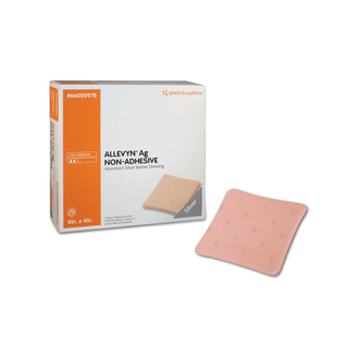 SMITH & NEPHEW ALLEVYN AG NON-ADHESIVE DRESSINGS - Non-Adhesive Dressing, Hydrocellular, 8" x 8", 10/bx, 2 bx/cs  (Short-dated; Non-Returnable) | Quantity - 1x CS