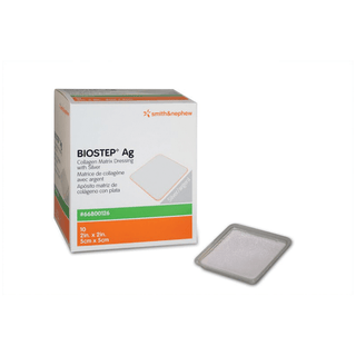 SMITH & NEPHEW BIOSTEP COLLAGEN DRESSINGS - Dressing, Collagen, 2" x 2", BIOSTEP AG, 10/bx  | Quantity - 1x BX