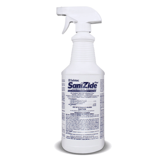 SAFETEC SANIZIDE PLUS SURFACE DISINFECTANT SPRAY - SaniZide Plus, 16 oz. Bottle with Sprayer, 12/cs | Quantity - 1x CS
