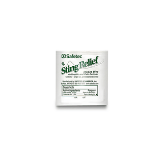 SAFETEC STING RELIEF - Sting Relief Wipe, Bulk, 3000/cs | Quantity - 1x CS