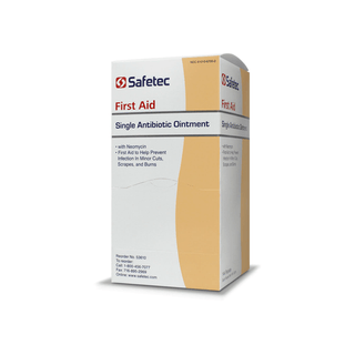 SAFETEC SINGLE ANTIBIOTIC OINTMENT WITHI NEOMYCIN SULPHATE - Single Neomycin, .9g Pouch, 144 pch/bx, 12 bx/cs | Quantity - 1x CS