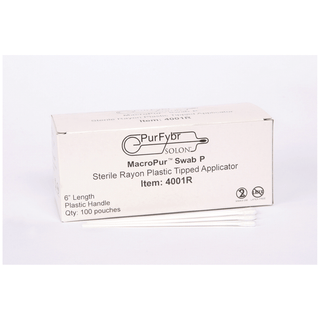 AMD MEDICOM SOLON RAYON-TIPPED SWAB - Plastic Shaft Collection Swab, 6"L, Sterile, 1/pk, 100 pk/bx, 10 bx/cs | Quantity - 1x CS