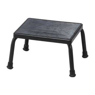 DUKAL TECH-MED FOOTSTOOLS - Footstool w/ Hand Rail, Bariatric, Chrome, 11" x 14" Platform, 700 lb Weight Capacity | Quantity - 1x EA