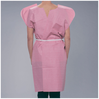 TIDI TISSUE POLY TISSUE PATIENT GOWN - Exam Gown, 2-Ply, T/P, 30" x 42", Sky Blue, 50/cs | Quantity - 1x CS