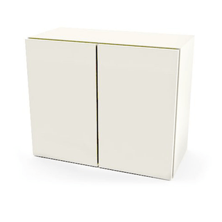UMF MEDICAL WALL CABINET - Wall Cabinet, Steel, 24", Two (2) Doors, One (1) Adjustable Shelf, Quiet White (DROP SHIP ONLY) | Quantity - 1x EA