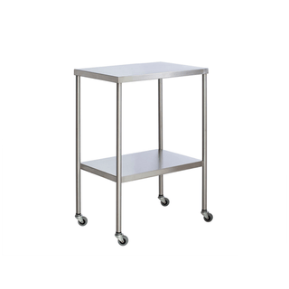 UMF MEDICAL INSTRUMENT TABLE - Instrument Table with Shelf, Stainless Steel, 24" x 60" (DROP SHIP ONLY) | Quantity - 1x EA