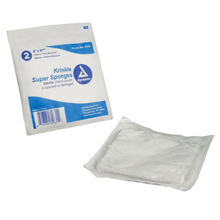 DYNAREX KRINKLE SUPER SPONGES - Sponge, 6" x 6", 2/pk, 20 pk/tray, 12 trays/cs | Quantity - 1x CS
