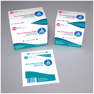 DYNAREX NON-ADHERENT PADS - Non-Adherent Pad, 3" x 4", 100/bx, 12 bx/cs | Quantity - 1x CS
