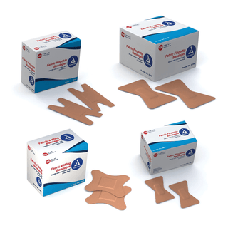 DYNAREX FLEXIBLE FABRIC BANDAGES - Bandage, 1" x 3", Fingertip, 100/bx, 24 bx/cs | Quantity - 1x CS