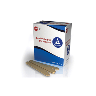 DYNAREX TONGUE DEPRESSORS - Tongue Depressor, 5" x 5/8", Non-Sterile, 500/bx 10 bx/cs | Quantity - 1x CS