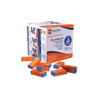 DYNAREX SENSILANCE SAFETY LANCET - Safety Lancet, Press Activated, 26G, Sterile, 100/bx, 10 bx/cs | Quantity - 1x CS