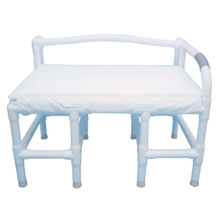MJM BEDSIDE SHOWER/COMMODE CHAIRS & HOME CARE ITEMS - Bariatric Bedside Commode, Full Support Seat, Commode Opening, 30" Useable Space, No Back & No Pail, 700 lbs Weight Capacity, Commode Pail | Quantity - 1x EA