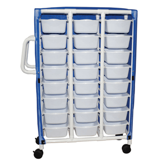 MJM SERIES "300" SPECIALTY/HANDY CARTS - Universal Cart, 6 Slide Out Drawers, Drawer Size 19.125"W x 14"D x 6"H | Quantity - 1x EA