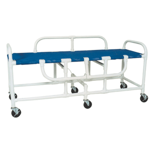 MJM SHOWER GURNEYS & STRETCHERS "900" SERIES - Sling Gurney, No Elevating Headrest, (6) 5" x 1" Heavy Duty Threaded Stem Casters | Quantity - 1x EA