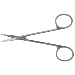 BR SURGICAL IRIS SCISSORS - Iris Scissor, Round, Curved, Sharp/ Sharp, 17mm Blade, Ribbon Type, 3" | Quantity - 1x EA