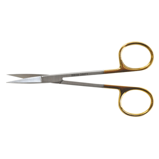 BR SURGICAL IRIS SCISSORS - Iris Scissor, Round, Curved, Sharp/ Sharp, 17mm Blade, Ribbon Type, 3" | Quantity - 1x EA