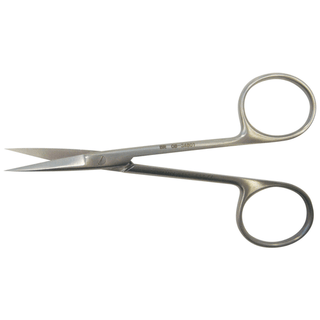BR SURGICAL KNAPP SCISSORS - Knapp Scissor, Curved, Sharp/ Blunt, 4" (Br08-34348-04) | Quantity - 1x EA