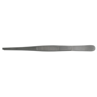 BR SURGICAL DRESSING FORCEPS - Dressing Forcep, Serrated, Coated Tip, 8" | Quantity - 1x EA
