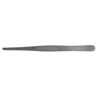 BR SURGICAL TISSUE FORCEPS - Tissue Forcep, Blue Coated, 1x2 Teeth, Exposed Tip, 10" | Quantity - 1x EA
