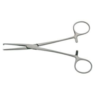 BR SURGICAL ROCHESTER-OSCHNER FORCEPS - Rochester-Oschner Hemostatic Forcep, 1x2 Teeth, Straight, 7" | Quantity - 1x EA