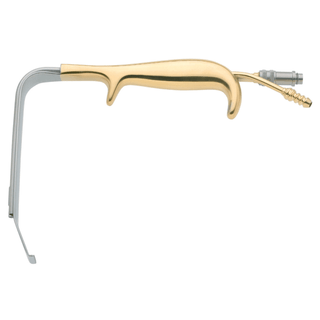 BR SURGICAL TEBBETTS STYLE RIGHT ANGLE RETRACTOR - Tebbetts Right Angle Retractor, Smoke Evacuator Only, 25 x 150mm | Quantity - 1x EA