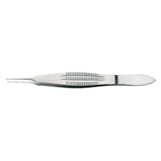 BR SURGICAL CASTROVIEJO SUTURING FORCEPS - Castroviejo Suturing Forcep, 1x2 Teeth, Tying Platform, Tip 0.5mm, Wide Handle, 4" | Quantity - 1x EA