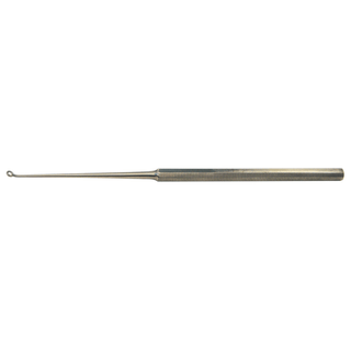 BR SURGICAL BUCK EAR CURETTE - Buck Ear Curette, Angled, Blunt, Size 000, 6" | Quantity - 1x EA